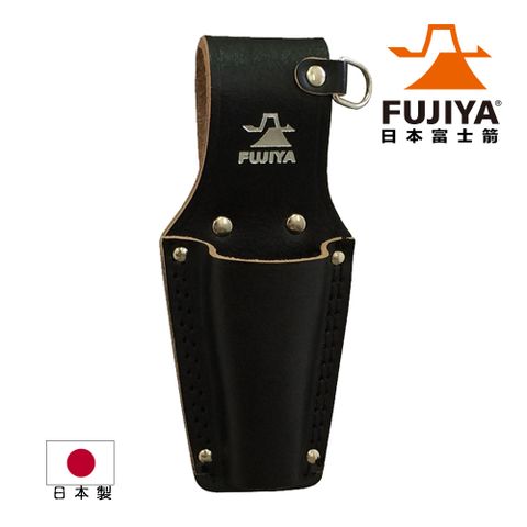 FUJIYA 富士箭 高級黑牛皮腰間鉗子收納袋-單支型(LP-1DSB)