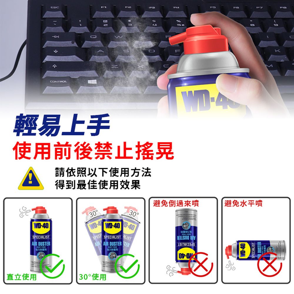 WD-40  SPECIALIST 強力除塵劑 200g一塵不染粉塵OUT