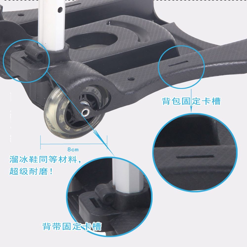  輕巧折疊式拉桿行李手推車(折疊購物車)