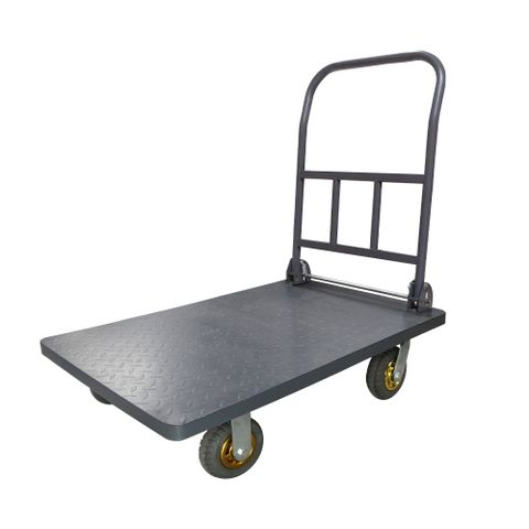 《精準儀表》MIT-P90606 載重王手推車(加厚承重500KG)90*60CM/6寸實心輪空重23公斤