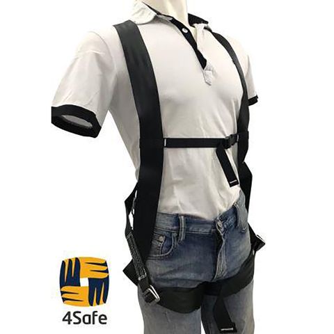 【4safe】背負式安全帶 (黑)