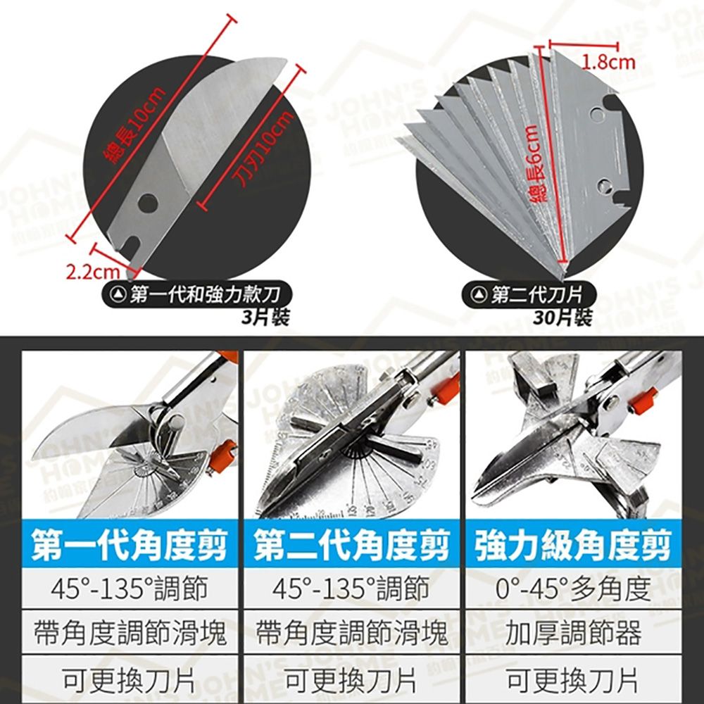  多功能角度剪 強力款 剪切寬度可達45mm 線槽剪 壓條剪 折邊鉗