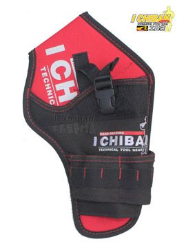 【I CHIBAN 工具袋專門家】JK2009 槍型電鑽袋-紅 次世代 耐用防潑水 電動起子 電工袋 腰袋