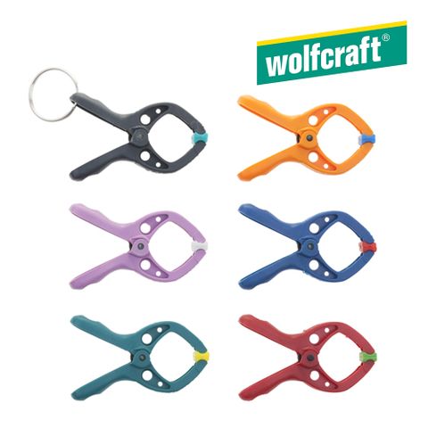 【Wolfcraft】迷你快速夾 -20mm -6入