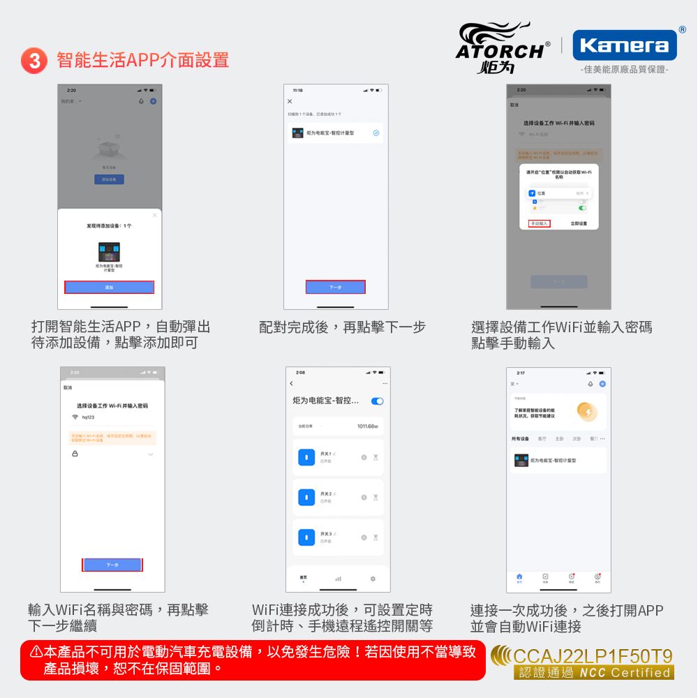 Kamera 佳美能 ATORCH 炬為 AC電器 電壓電流功率參數 Wifi 連線 測試儀 APP監測 JL24WB