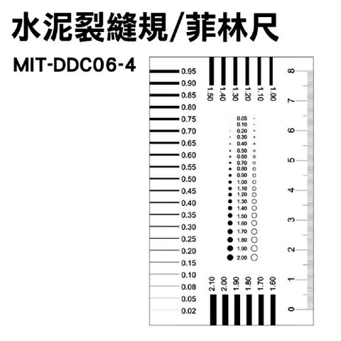 菲林污點數卡 標準點線規 菲林尺 裂縫比對卡片 外觀檢驗規 刮傷異物卡 點線規 汙點卡 180-DDC06-4