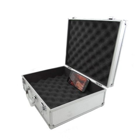 15吋鋁箱 工具箱 海綿保護箱 證件箱 鋁製儀器箱 手提鋁製儀器保護箱 公文箱 鋁製手提箱 商品鋁箱盒 180-ABXL