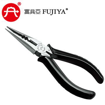 FUJIYA 富具亞 6吋電子附壓著尖口鉗-F-106AA