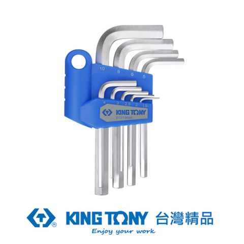 KING TONY 專業級工具 9件式 短六角扳手組 KT20219MR 