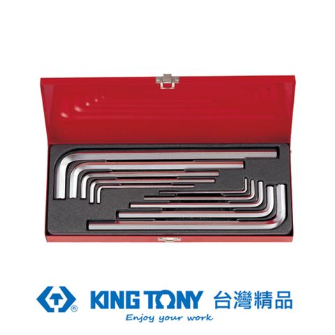 KING TONY 金統立工具 專業級工具 10件式 特長六角扳手組 KT20210MR