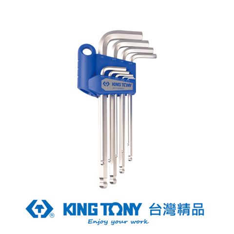 KING TONY 金統立工具 專業級工具 9件式 特長型球頭六角扳手組 KT20129SR