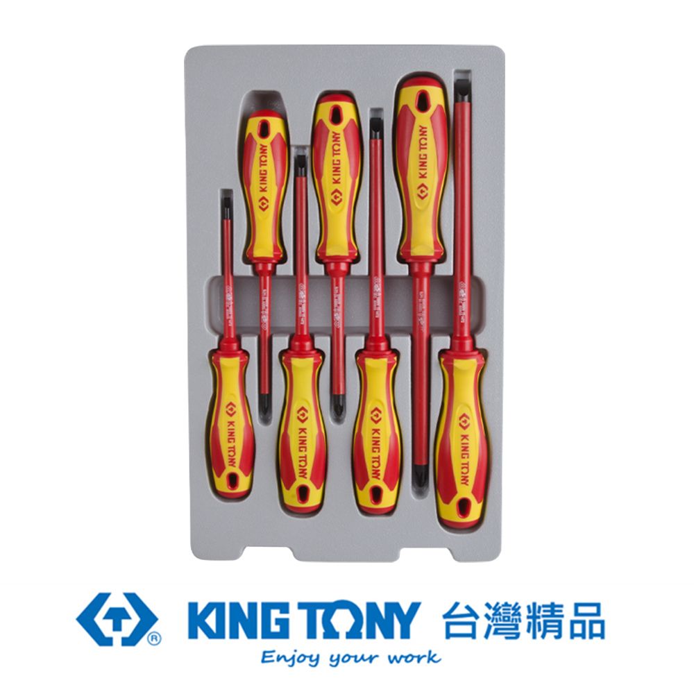 KING TONY 金統立工具  專業級工具 7件式 耐電壓起子組 KT30617MR
