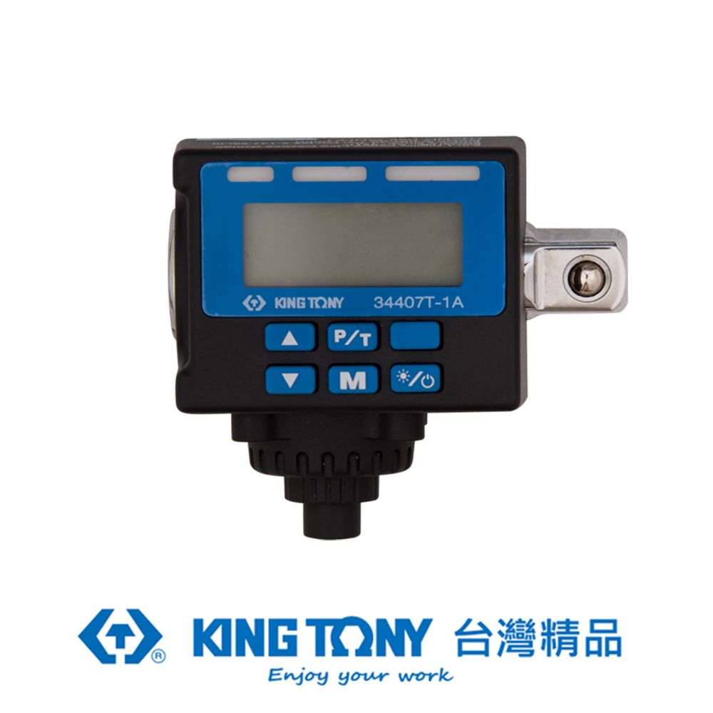 KING TONY 金統立工具  專業級工具 1/2電子扭力接頭+胎壓測量計 KT34407T-1A