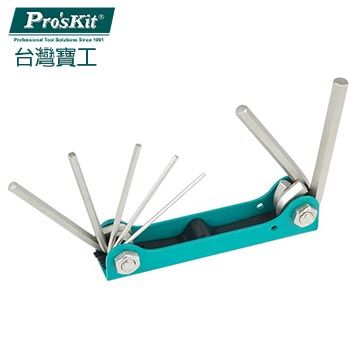 ProsKit 寶工 1.5~6mm摺疊型內六角扳手組(7支組) 8PK-021N