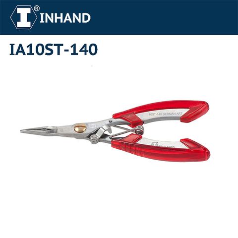 INHAND 硬漢 5"1/2頂級全白鐵歐式電子尖嘴鉗 IA10ST-140