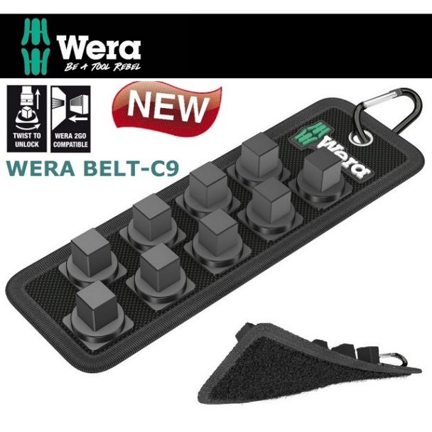 Wera 【德國】四分1/2"9顆套筒插座收納帶  BELT-C9