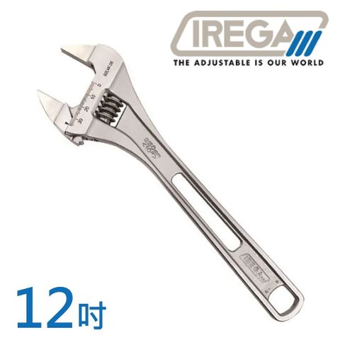 【IREGA】輕量型超薄大開口活動板手-12吋(92LW46-300)