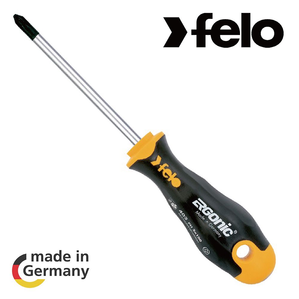 FELO ERGONIC402超軟柄十字起子 PH2x100mm(40220310)
