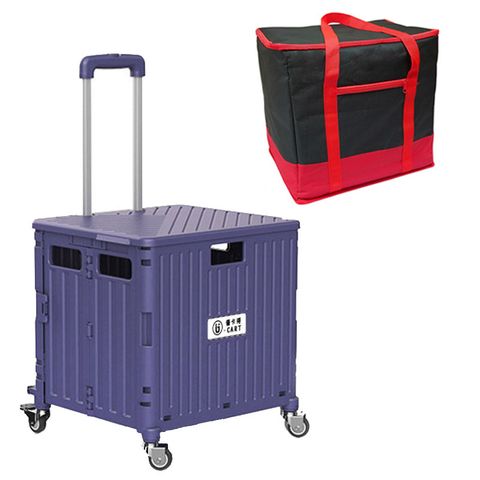 【U-CART】第四代箱型摺疊購物車-附保溫收納袋