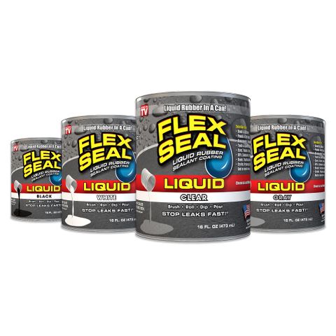 美國FLEX SEAL LIQUID萬用止漏膠(16oz/防水塗料)