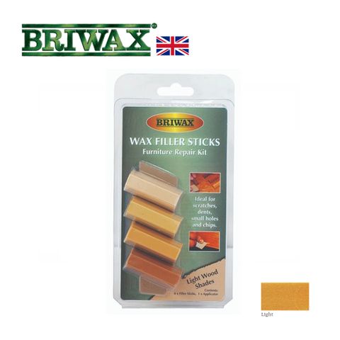 Briwax 木製品補色修復棒-淺色系