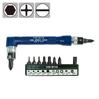 【日本工程師ENGINEER】雙頭L型扳手螺絲起子組 DR-07