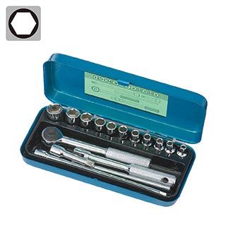 【日本工程師ENGINEER】1/4套筒扳手16件組 公制 TWS-02