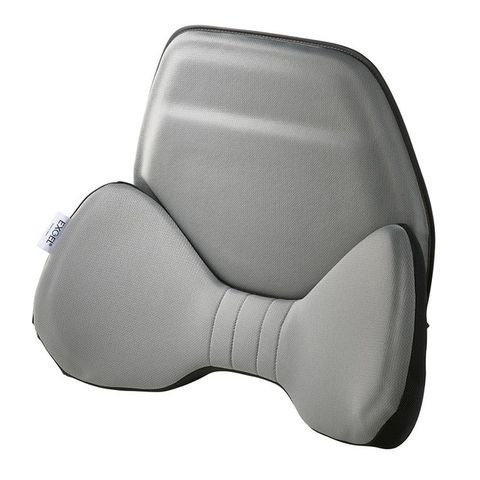 日本製 EXGEL HUG DRIVE BACK CUSHION 汽車用背墊 (鐵灰色)