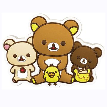 日本 Rilakkuma 拉拉熊 安全帶鬆緊扣 固定夾 RK173