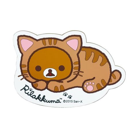 日本MEIHO Rilakkuma 拉拉熊 扮貓咪 止滑墊 RK254