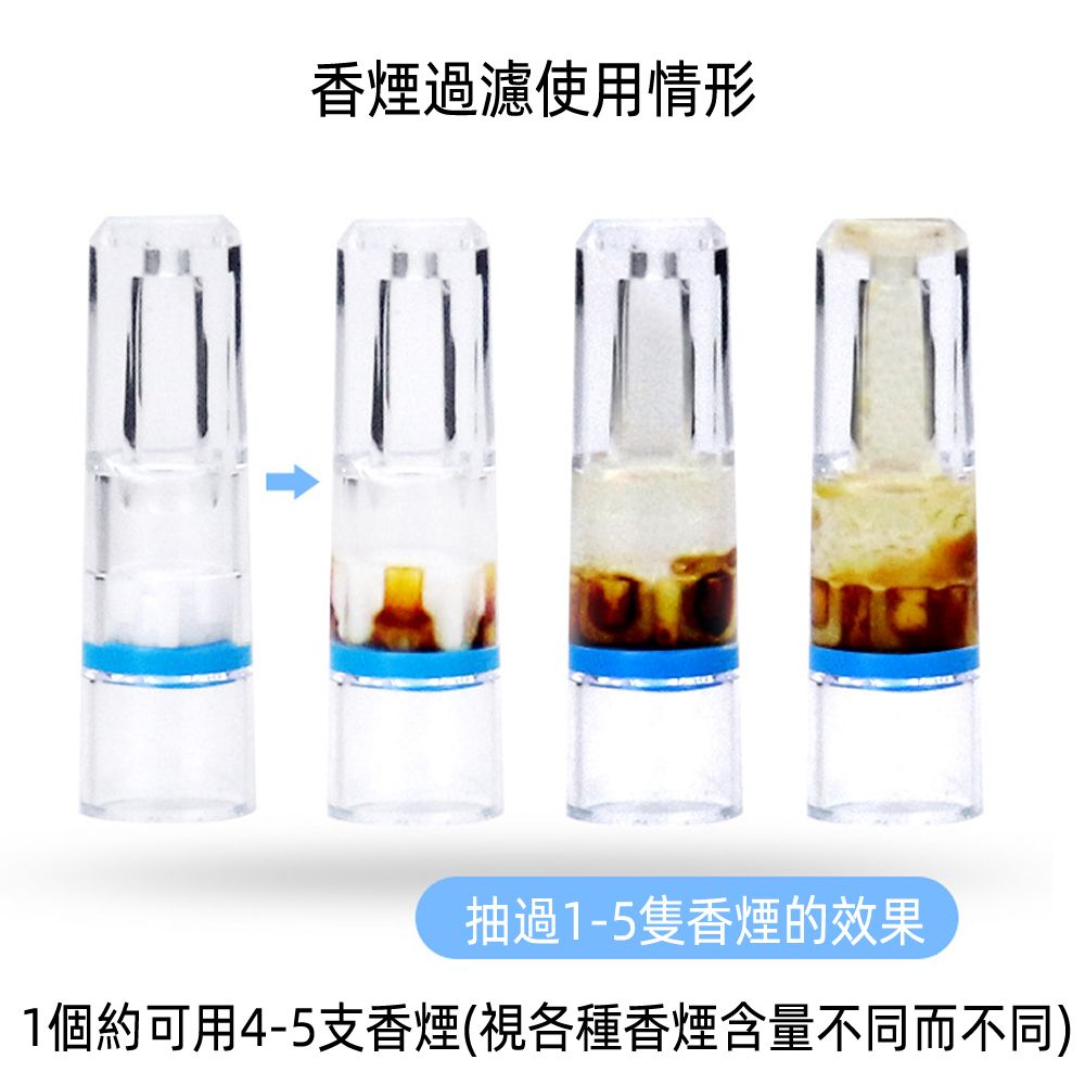 月陽 送便攜盒超值100入微孔過濾粗細可用香煙濾嘴(T100)