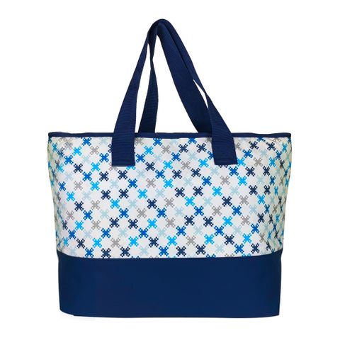 G+居家 MIT時尚保溫購物袋50L-馬賽克紋款 (贈加厚1000ml保冰注水冰袋x2入)