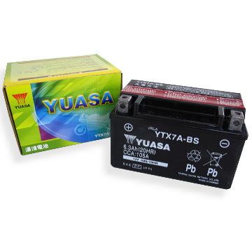 YUASA湯淺 (YTX7A-BS)機車密閉型免保養電池
