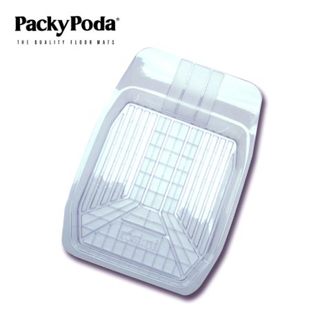 PackyPoda 【MIT台灣製造】 二代3D透明雪泥踏墊(前座)