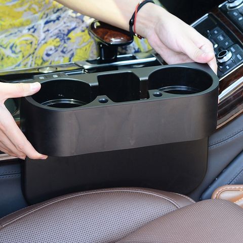 汽車筆插水杯架 車載多功能置物架 車用水杯架手機架 椅縫隙置物盒 車用飲料架雜物盒