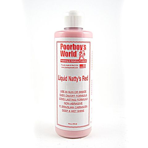 好蠟 Poorboys Liquid Natty's Red 16 oz. (窮小子紅棕櫚乳蠟)