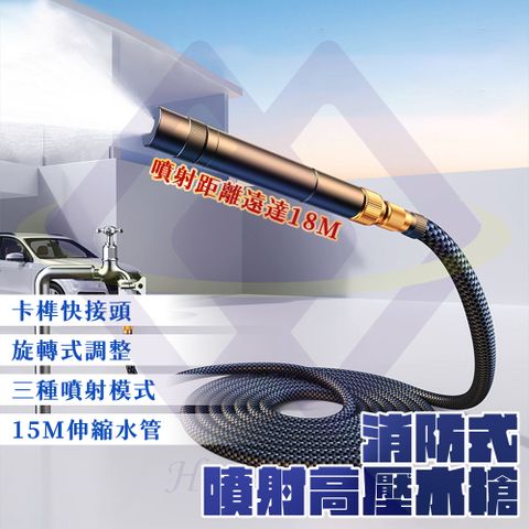 【禾統】消防式噴射高壓水槍 注水前10m 高壓洗車水槍 高壓沖洗機 高壓清洗機 高壓水槍 洗車水槍 牆面清洗 澆花水槍 大樓清洗