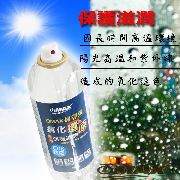 OMAX 橡塑膠氧化還原亮光保護噴劑-2入