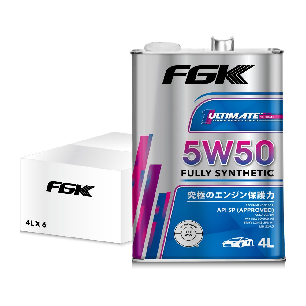 FGK 5W50 超強添加劑全合成機油 4L 【整箱6入】