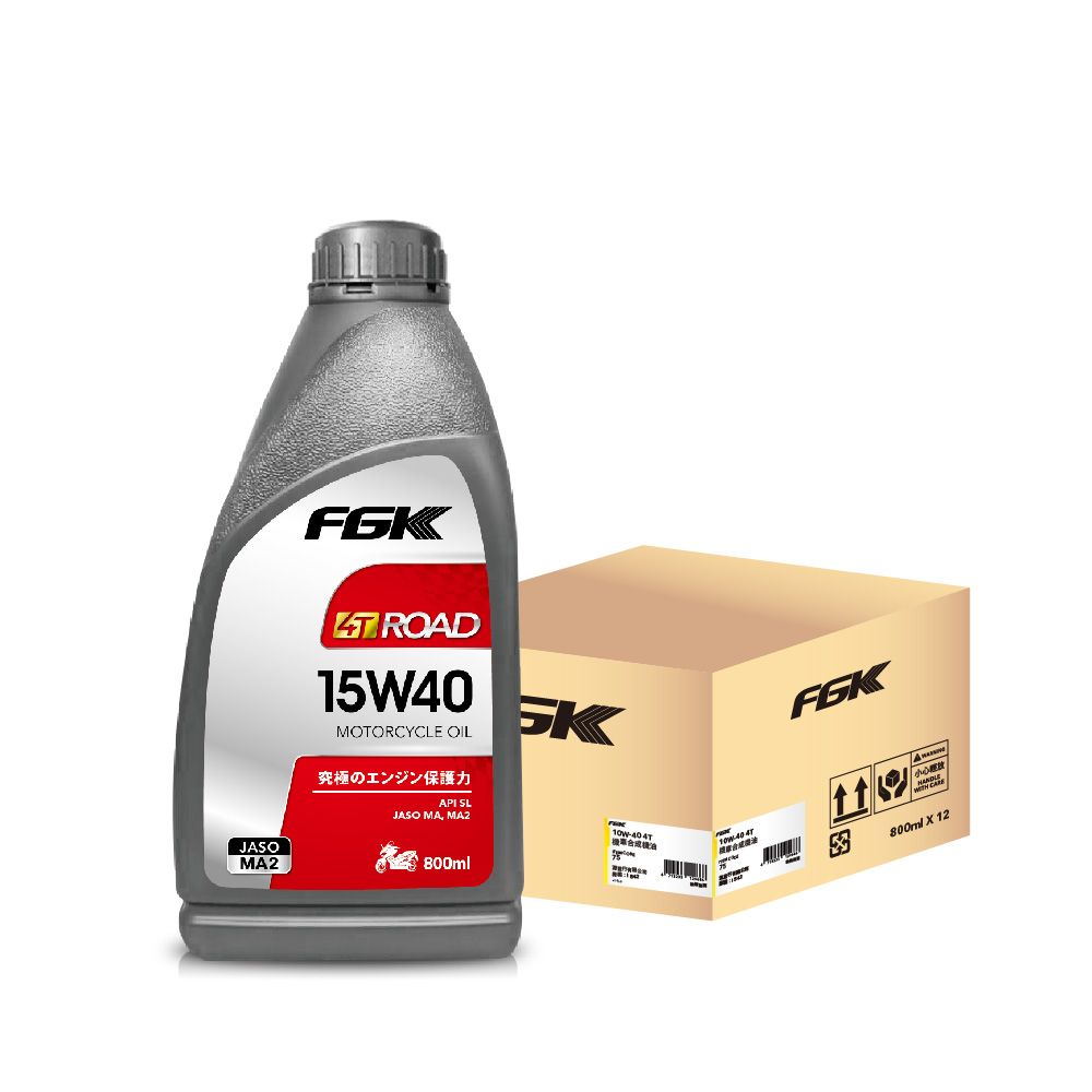 FGK 4T ROAD 15W40 機車專用機油 800ml 【整箱12入】