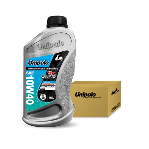 Unipolo RACING 4T 10w-40 機車用全合成機油 800ml【整箱12入】