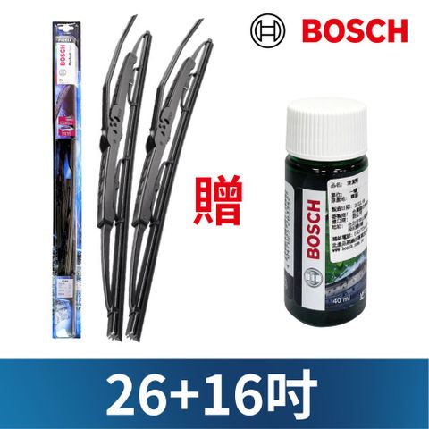 BOSCH 博世 PerfectView 雨刷鍍鋅鐵骨石墨技術天然橡膠雙支