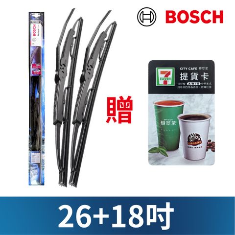 BOSCH 博世 PerfectView 雨刷鍍鋅鐵骨石墨技術天然橡膠雙支