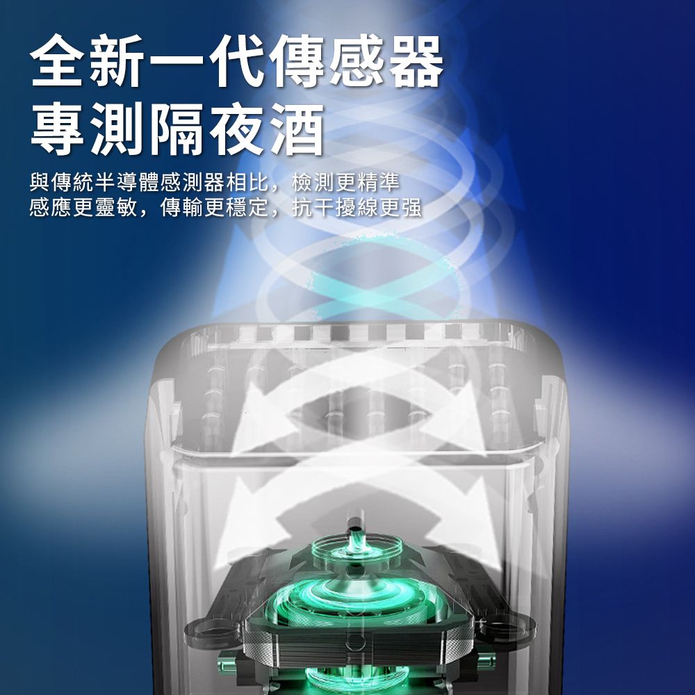 YUNMI S36防酒駕酒精檢測儀 醉酒測試器 酒精濃度測量儀 USB充電款(精準檢測 快速排查 無需吹管)-黑色