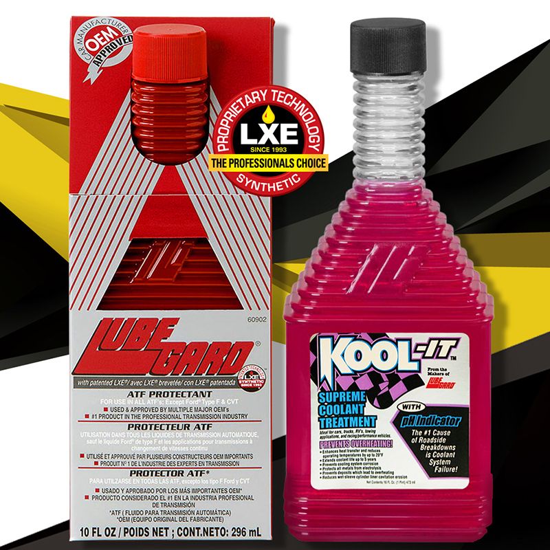 CARURERAPPROVEDLSICE 993THE PROFESSIONALS CHOICESYNTHETIC60902 with patented LXE ave LXE brevetée/con LXE patentada PROTECTANTFOR USE IN ALL  Except  Type F & USED & APPROVED BY MULTIPLE MAJOR  PRODUCT IN THE PROFESSIONAL  INDUSTRYPROTECTEUR ATFXE  TOUS LES LIQUIS DE TRANSMISSION    Ford de type F et les    changement de vitesses continu ET APPROUVÉ PAR PLUSIEURS CONSTRUCTEURS  IMPORTANTS N1 DE LINDUSTRIE DES EXPERTS EN TRANSMISSIONPROTECTOR ATFPARA UTILZARSE EN  LAS ATF excepto   F Ford y CVTUSADO Y APROBADO POR LOS  IMPORTANTES OEMPRODUCTO CONSIDERADO EL 1 EN LA INDUSTRIA PROFESIONALDE TRANSMISIÓNATF (FLUIDO PARA TRANSMISIÓN AUTOMÁTICAOEM (EQUIPO ORIGINAL DEL FABRICANTE)10 FL OZ/POIDS NET CONT.NETO: 296 mLSUPREMECOOLANTTREATMENT  applications    c OVERHEATING   and        WITHGARD IndicatorThe 1 Causeof RoadsideBreakdownsis CoolantSystemFailure!