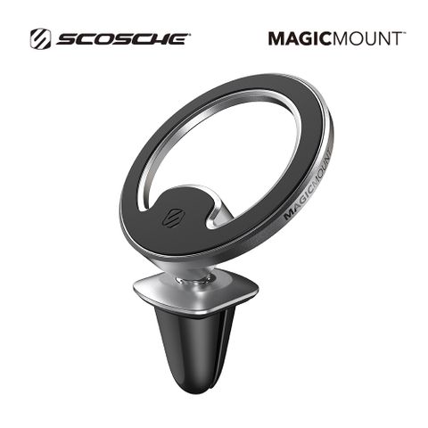SCOSCHE MagicMount™ Elite2 鋁合金升級版出風口磁鐵手機架 (MagSafe 適用)-銀色-MEMSV-SP