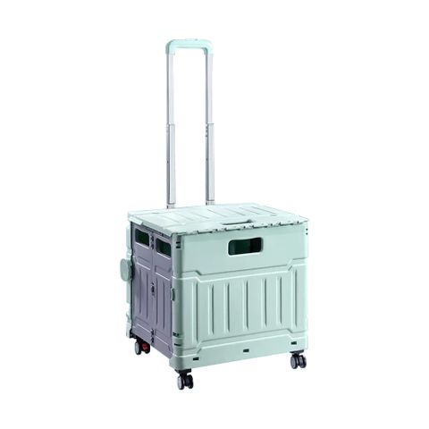 【DaoDi】萬向折疊購物車升級平拉款四輪大號50L(手推車 買菜車 菜籃車 推車)