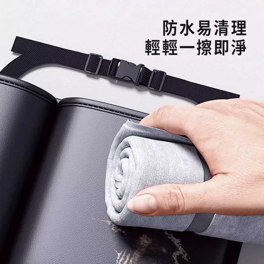 KEYIE 皮革汽車後備箱置物掛袋 椅背儲物收納袋 車廂置物袋 整理收納包
