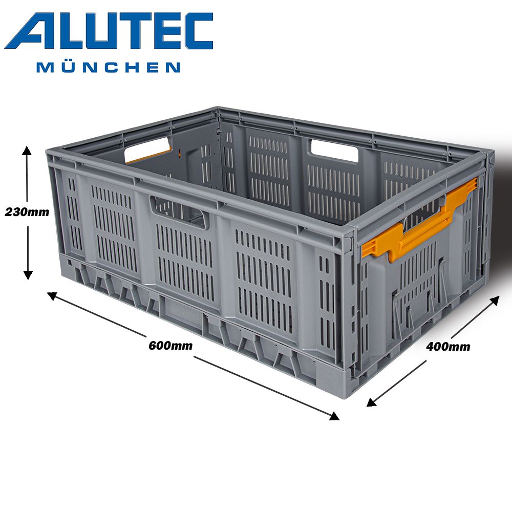 ALUTEC ALUTEC德國鋁箱 -輕量摺疊收納籃 露營收納 工具收納 居家收納 (46L) 折疊式不佔空間/輕巧好收納/側邊提把移動更輕鬆