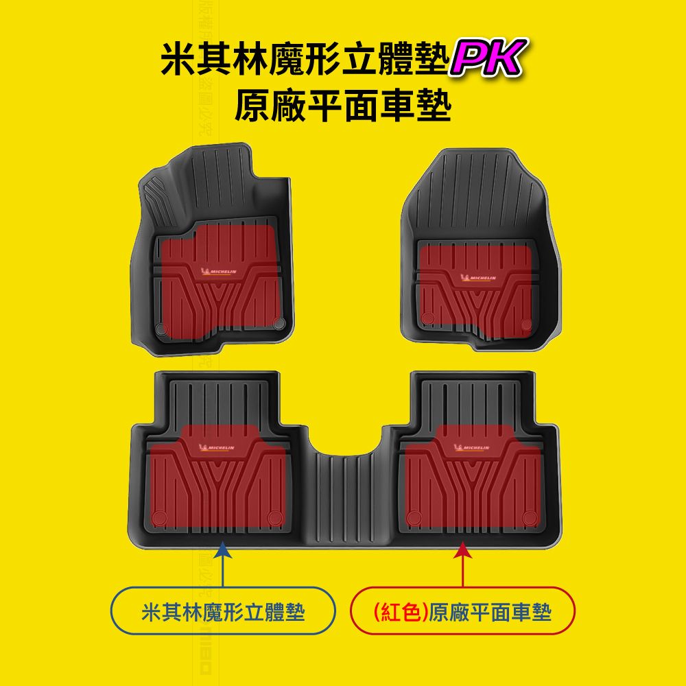 MICHELIN 米其林   全包式立體腳踏墊【本田 HONDA CRV 六代 2023.7~】歐美主流環保TPE材質